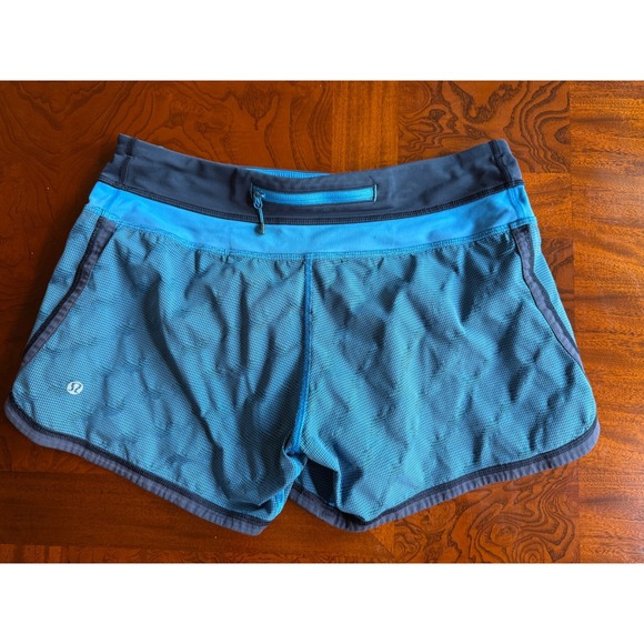 Lot of 2 Lululemon Lined Running Athletic Shorts | One Blue, One Grey| Size 6 - Picture 13 of 16